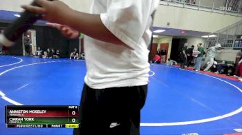 130 lbs 3rd Place Match - Anniston Moseley, Verdigris G vs Ciarah York, Coweta G