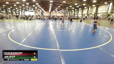 68 lbs Rd# 2 10:30am Friday - Jase Mauck, Iowa Black vs Dylan Blanketship, Ranger Wrestling Club