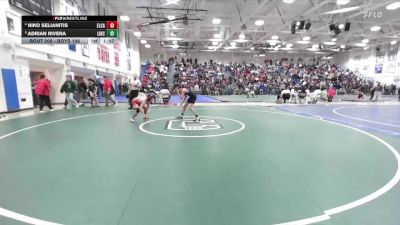 Boys 106 lbs Quarterfinal - Adrian Rivera, Lincoln Boys vs Niko Selianitis, El Camino Boys