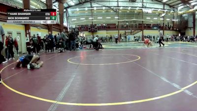 150 lbs Champ. Round 2 - Nick Schwartz, Delbarton vs Kane Shawger, St Xavier