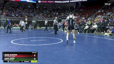 1A-113 lbs Cons. Round 4 - Gage Samo, WACO, Wayland vs Jesse Burton, Westwood, Sloan