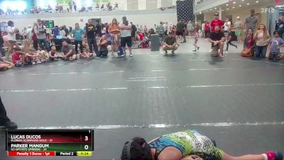 56 lbs Round 9 (10 Team) - Lucas Ducos, Florida Scorpions Gold vs Parker Mangum, U2 Upstate Uprising