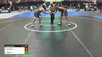 132 lbs Quarterfinal - Federico Apodaca, Wapato WC vs Joshua Rojas, Cottage Grove WC