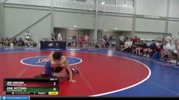 160 lbs Placement Matches (8 Team) - Jed Wester, Minnesota Gold vs Erik McCown, California Gold