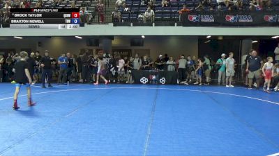 75 lbs Semis - Brock Taylor, Quest School Of Wrestling vs Braxton Newell, The Best Wrestler