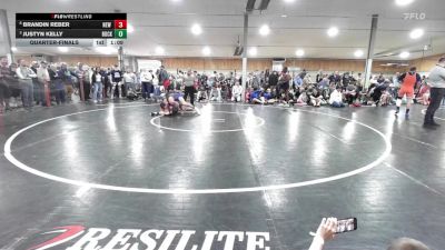 167 lbs Quarterfinal - Brandin Reber, New Ringold vs Justyn Kelly, Rock Hill