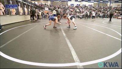 92 lbs Consi Of 4 - Everette Coalson, Weatherford Youth Wrestling vs Avriella Pretty Bear, Harrah Little League Wrestling