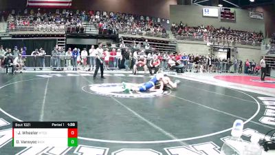 1A 138 lbs Quarterfinal - Joshua Wheeler, Monticello vs Dallas Vansyoc, Rich