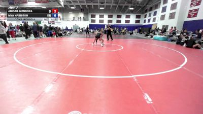 103 lbs Cons. Round 4 - Mya Hairston, Central Methodist University vs Abigail Mendoza, Quincy