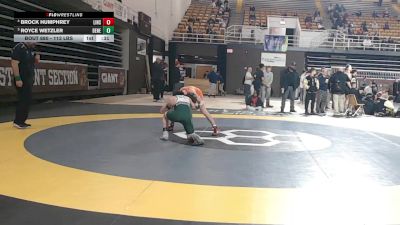 113 lbs Consolation - Brock Humphrey, Linsly School vs Royce Wetzler, Benedictine College Prep