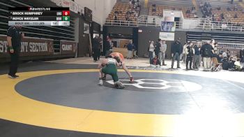 113 lbs Consolation - Brock Humphrey, Linsly School vs Royce Wetzler, Benedictine College Prep