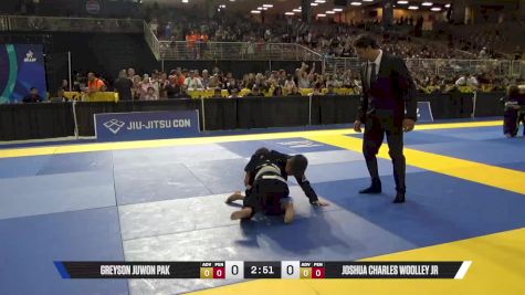 Joshua Charles Woolley Jr vs Greyson Juwon Pak 2025 Pan Kids Jiu-Jitsu IBJJF Championship