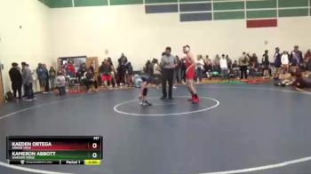 118 lbs 1st Place Match - Kaeden Ortega, Arbor View vs Kameron Abbott, Shadow Ridge