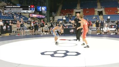 120 lbs Cons. Quarters - Jaxson Boucher, Michigan vs Cody Householder, Pennsylvania