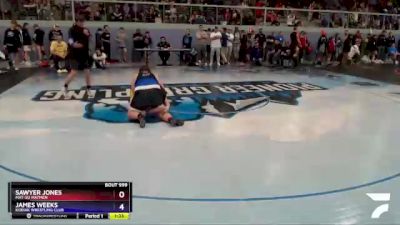 285 lbs Round 2 - James Weeks, Kodiak Wrestling Club vs Sawyer Jones, Mat-Su Matmen