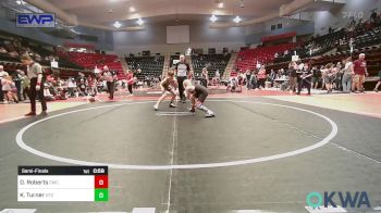 90 lbs Semifinal - Dylan Roberts, Claremore Wrestling Club vs Kamden Turner, Owasso Takedown Club