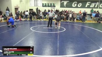 215 lbs Cons. Round 2 - Calvin Bolding, Florence vs Luke Calfee, Scottsboro