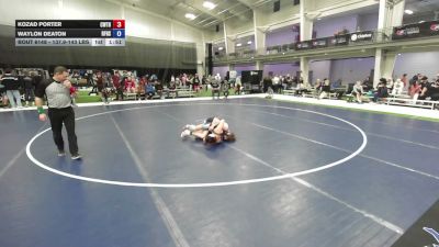 137.9-143 lbs Champ. Round 2 - Kozad Porter, CWC Thunder vs Waylon Deaton, River Falls High School Wrestling