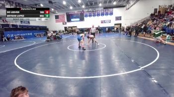 113 lbs Cons. Round 3 - Bryson Lopez, Wheatland vs Bo Leever, Torrington
