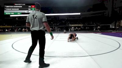 197 lbs Round Of 16 - Britton Sorensen, Utah Tech vs Colin Vasquez, Tarleton State