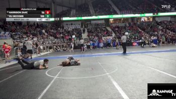 61 lbs Quarterfinal - Harrison Zajic, Trailhands vs Eli McComb, Team Of Hard Knox