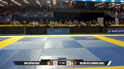Melanie Bella Romero-Jaquez vs Anya Sophia Koziol 2026 Pan Kids Jiu-Jitsu IBJJF Championship