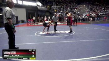 164 lbs Champ. Round 2 - Sergio Calleros, Beat The Streets Chicago-Midway vs Julian Moon, Effingham Youth WC