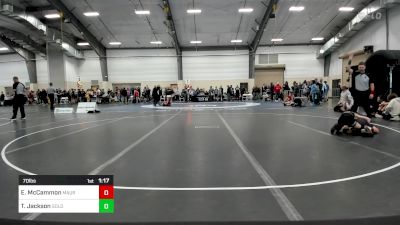 70 lbs Rr Rnd 1 - Emmett McCammon, Maurer Coughlin Wrestling Club vs Talon Jackson, Gold Rush Wrestling