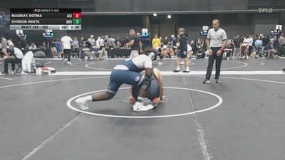 285 lbs Cons. Round 2 - Syrron White, Missouri Baptist University vs Maddux Botma, Arizona Christian University