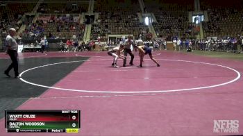 7A 150 lbs Champ. Round 1 - Dalton Woodson, Central vs Wyatt Cruze, Foley