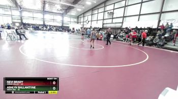 100 lbs Cons. Round 3 - Nevi Brady, Cedar Valley vs Ashlyn Ballantyne, Westlake