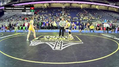 Girls-155 lbs 3rd Place Match - Katrina Shammami, Shrine Catholic H.s. Girls vs Isabelle Wisenbaugh, Grand Haven Hs Girls
