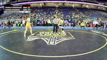 Girls-155 lbs 3rd Place Match - Katrina Shammami, Shrine Catholic H.s. Girls vs Isabelle Wisenbaugh, Grand Haven Hs Girls