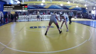 144 lbs Champ. Round 2 - Dylan Williams, Bloomingdale High School vs Chris Moore, Palm Harbor University