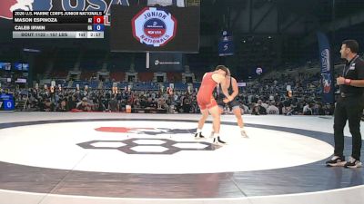 157 lbs Cons. Rd Of 64 - Mason Espinoza, Arizona vs Caleb Irwin, Georgia