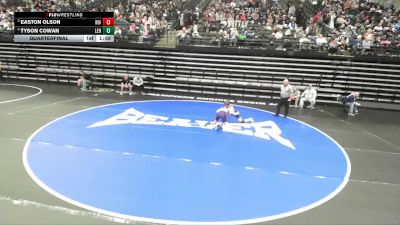 6A 106 lbs Quarterfinal - Easton Olson, Riverton vs Tyson Cowan, Lehi