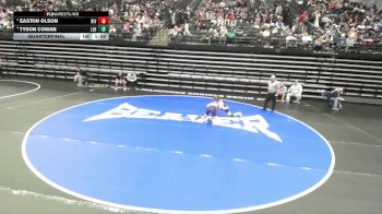 6A 106 lbs Quarterfinal - Easton Olson, Riverton vs Tyson Cowan, Lehi