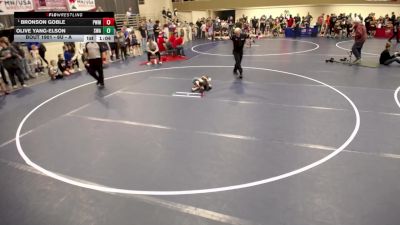 6U - A 1st Place Match - Bronson Goble, Pursuit Wrestling Minnesota vs Olive Yang-Elson, Summit Wrestling Academy