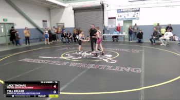 78 lbs 1st Place Match - Jack Thomas, Pioneer Grappling Academy vs Tell Keller, Soldotna Whalers Wrestling Club