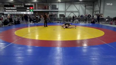 180 lbs 7th Place Match - Ellie Pickett, Central Methodist University vs Maddie Pulis, Cornell College