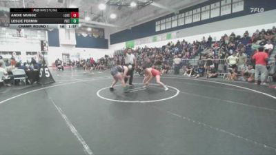 155 lbs Champ. Round 1 - Leslie Fermin, Pounders Wrestling Club vs Andie Munoz, La Quinta High School