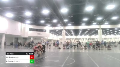 144 lbs 3rd Place - Niko Birakos, Oakdale, Wrestling vs Paul Costa Jr., Madera Grapplers WC