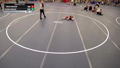 8U - I Cons. Round 2 - Beau Krause, Kingdom Wrestling vs Ryder Dircks, Princeton Wrestling