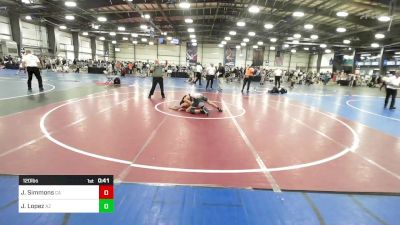 120 lbs Consi Of 64 #2 - Jake Simmons, CA vs Javier Lopez, AZ