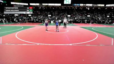 130 lbs Cons. Round 5 - Ethan Watters, ELR1 vs Jonte Holloway, THWA