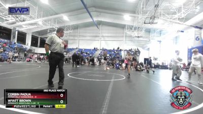 72 lbs Placement (4 Team) - Corbin Padua, Potentially Dangerous vs Wyatt Brown, OpenMats Wrestling Club