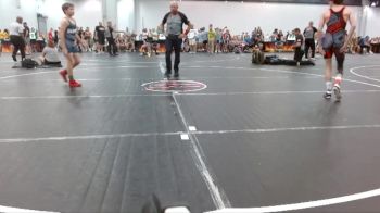 96 lbs Round 2 (4 Team) - Zander Hausler, Slate Wrestling Academy vs Ross Branch, Backyard Brawlers Red