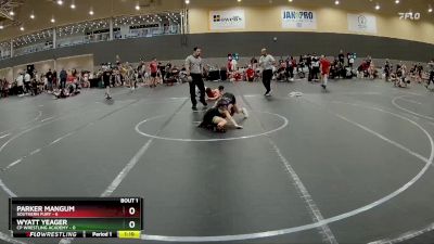 64 lbs Round 1 - Wyatt Yeager, CP Wrestling Academy vs Parker Mangum, Southern Fury