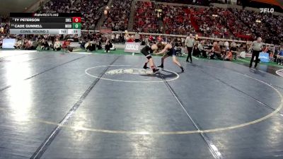 5A 126 lbs Cons. Round 3 - Ty Peterson, Shelley vs Cade Gunnell, Middleton