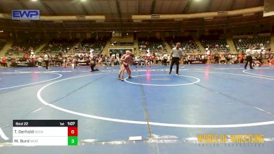 95 lbs Round Of 32 - Tyler Gerhold, DC Elite - Washburn vs Max Burd, Weatherford Youth Wrestling